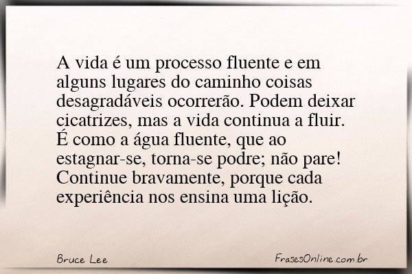 Frase de Bruce Lee