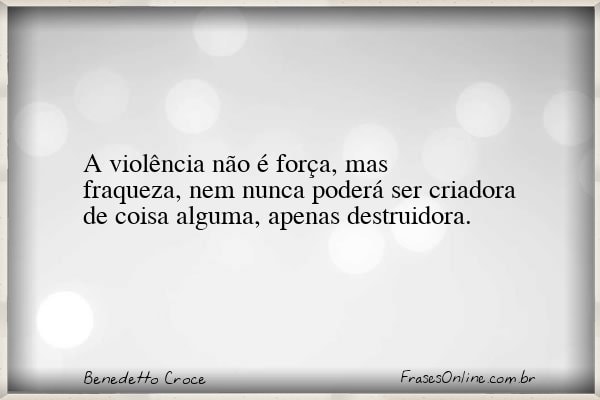 Frase de Benedetto Croce