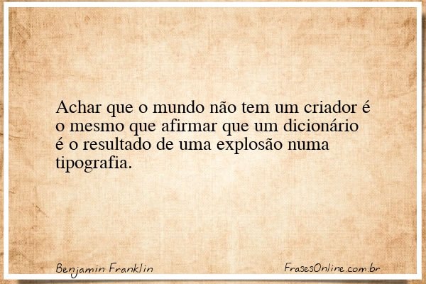 Frase de Benjamin Franklin