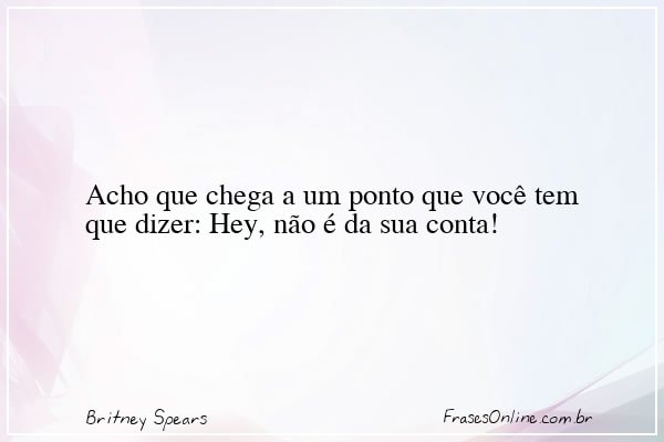 Frase de Britney Spears