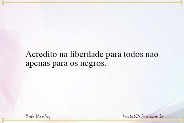 Frase de Bob Marley