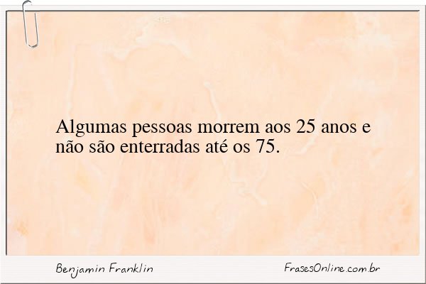 Frase de Benjamin Franklin