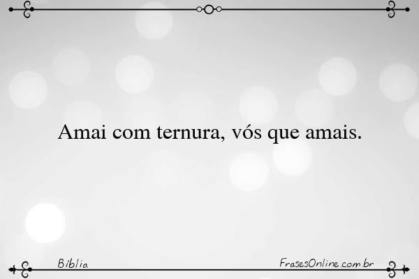 Frase de Bíblia