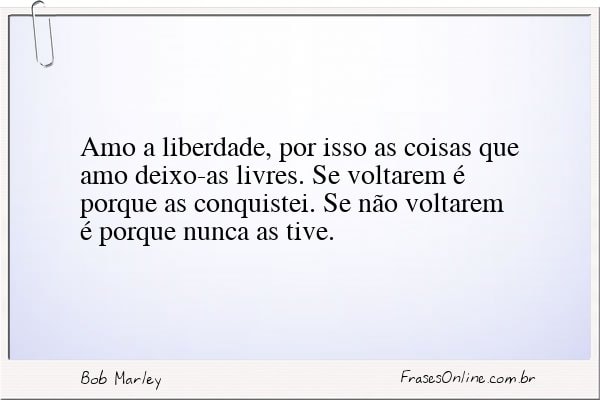Frase de Bob Marley