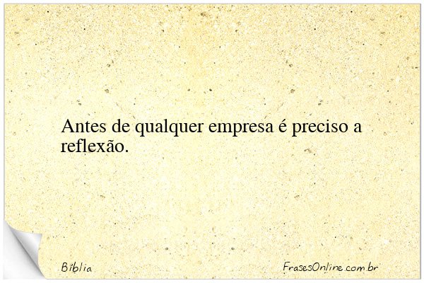 Frase de Bíblia