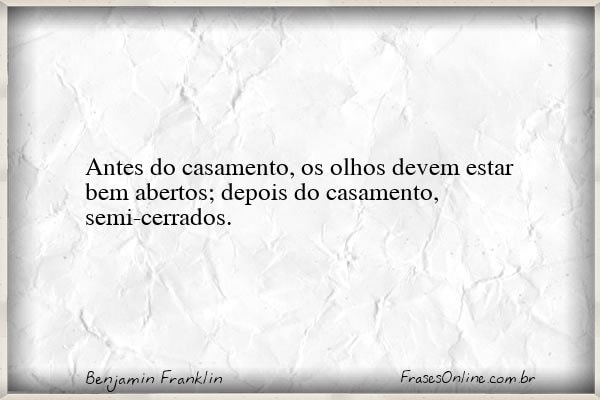 Frase de Benjamin Franklin