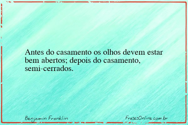 Frase de Benjamin Franklin