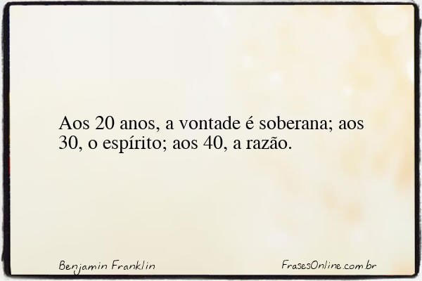 Frase de Benjamin Franklin