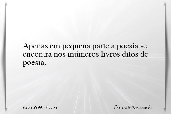 Frase de Benedetto Croce
