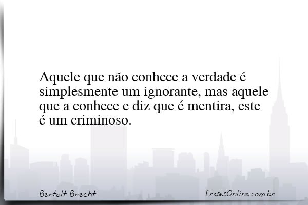 Frase de Bertolt Brecht