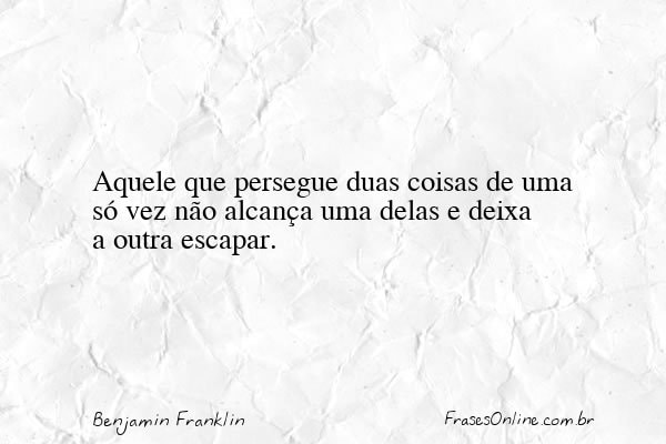 Frase de Benjamin Franklin