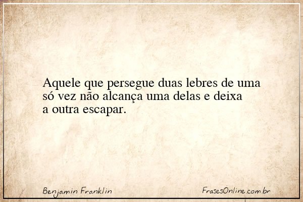 Frase de Benjamin Franklin