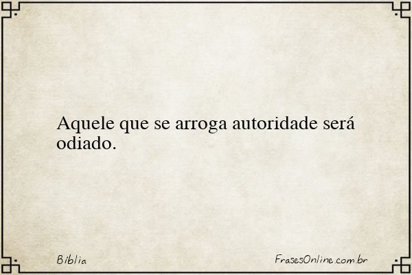 Frase de Bíblia