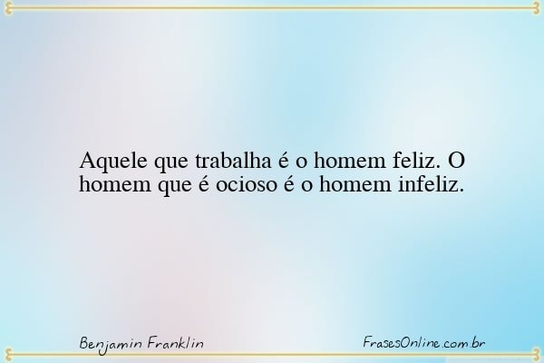 Frase de Benjamin Franklin