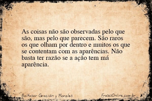 Frase de Baltasar Gracián y Morales