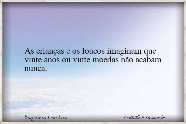 Frase de Benjamin Franklin