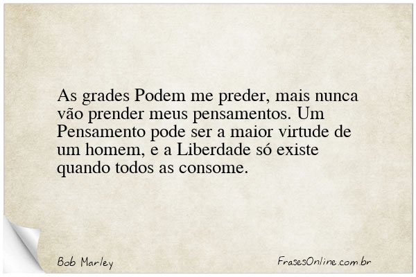 Frase de Bob Marley
