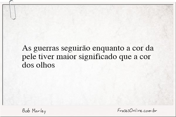 Frase de Bob Marley