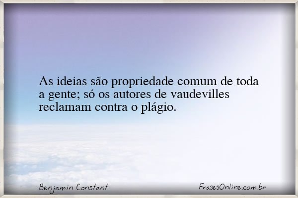 Frase de Benjamin Constant