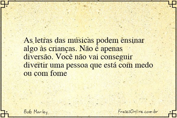 Frase de Bob Marley