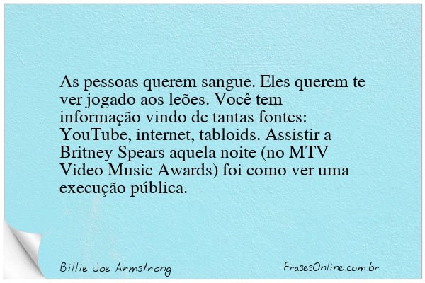 Frase de Billie Joe Armstrong