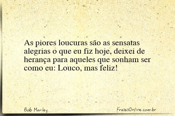 Frase de Bob Marley