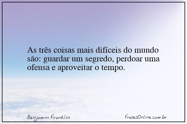 Frase de Benjamin Franklin