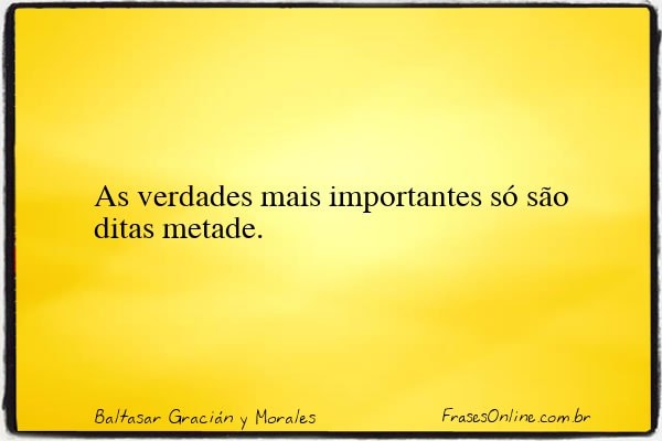 Frase de Baltasar Gracián y Morales