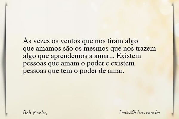 Frase de Bob Marley