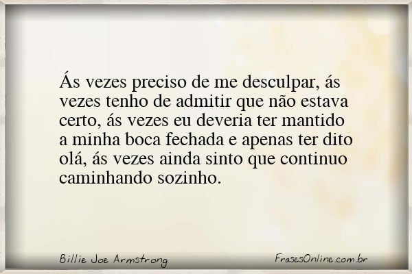 Frase de Billie Joe Armstrong