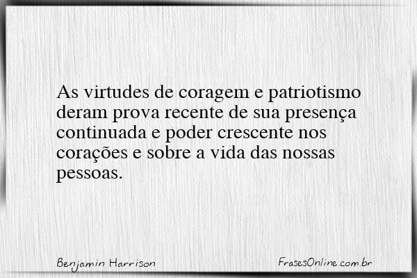 Frase de Benjamin Harrison