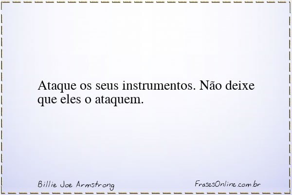 Frase de Billie Joe Armstrong