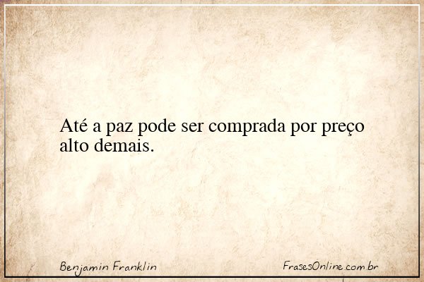Frase de Benjamin Franklin