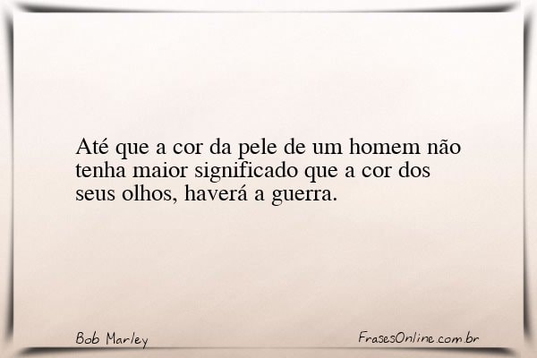 Frase de Bob Marley