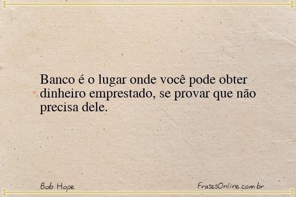 Frase de Bob Hope