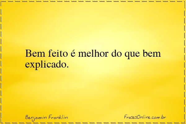 Frase de Benjamin Franklin