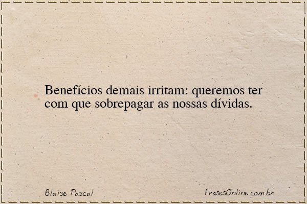 Frase de Blaise Pascal