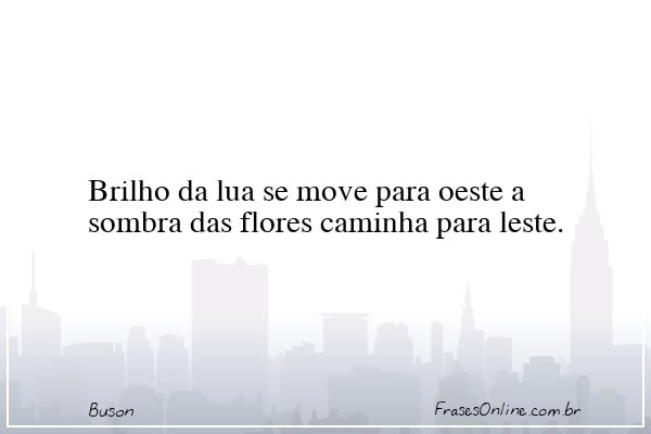 Frase de Buson