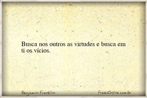Frase de Benjamin Franklin