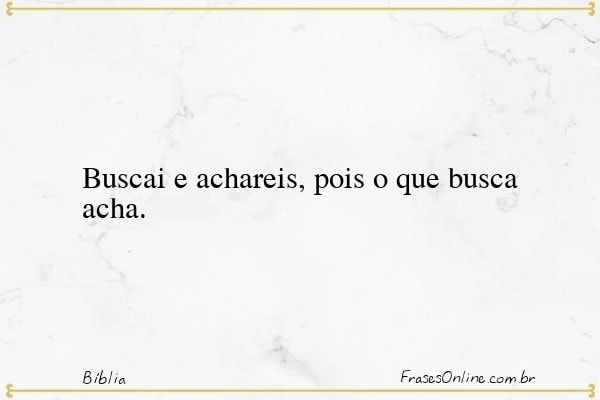 Frase de Bíblia