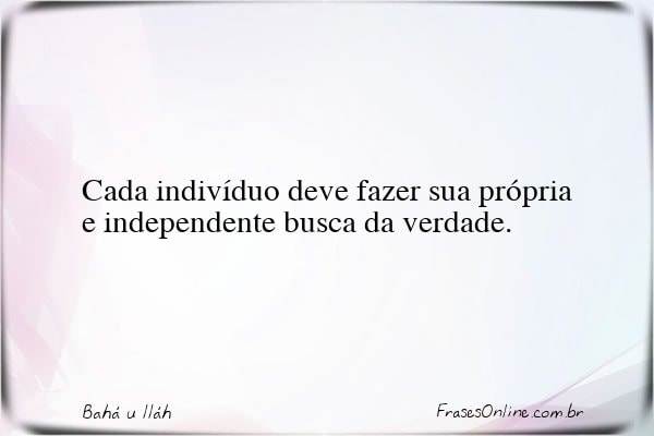 Frase de Bahá u lláh