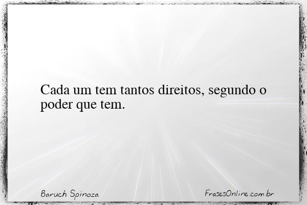 Frase de Baruch Spinoza