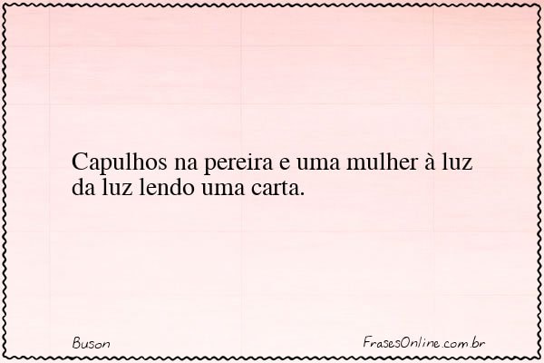 Frase de Buson