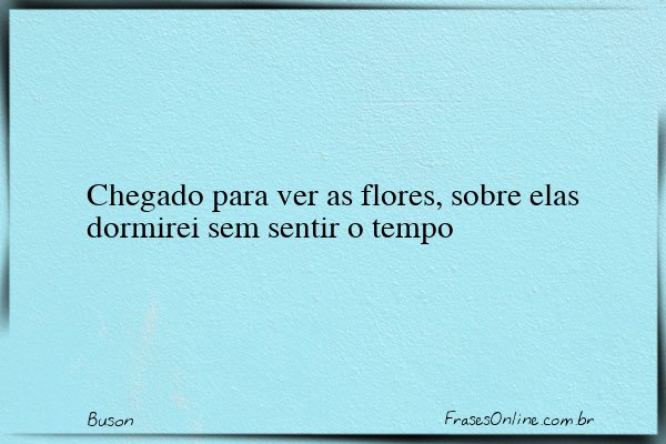 Frase de Buson