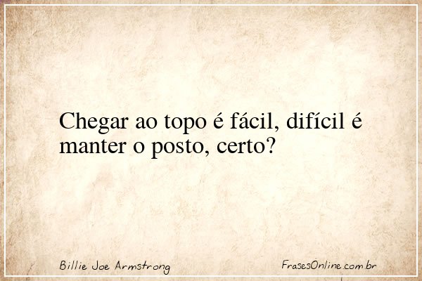 Frase de Billie Joe Armstrong