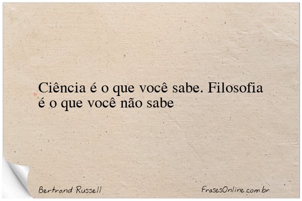 Frase de Bertrand Russell