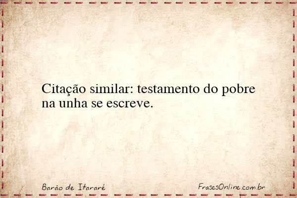 Frase de Barão de Itararé