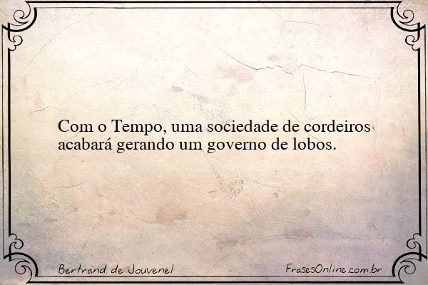 Frase de Bertrand de Jouvenel
