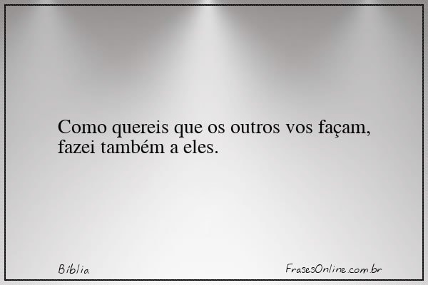 Frase de Bíblia