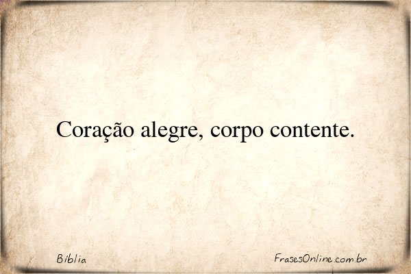 Frase de Bíblia